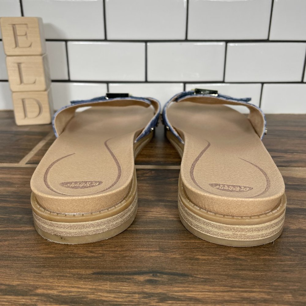 Dr. Scholl's Originalist Women's Size 9.5 Shoes Chambray Blue Slide Sandals - Picture 4 of 11